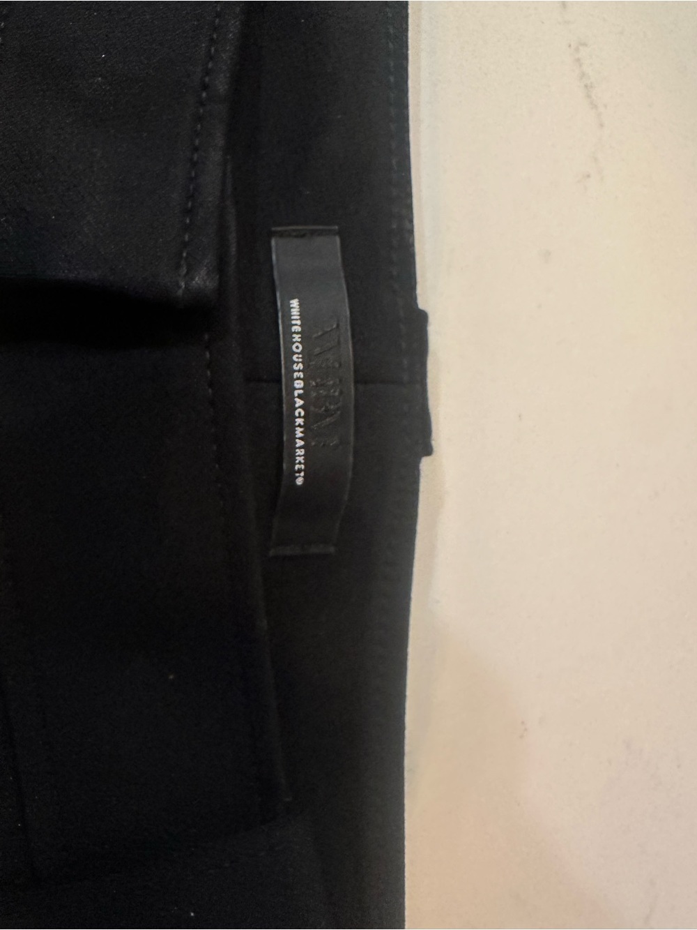 White House Black Market Black Trousers with Sleek Waistband